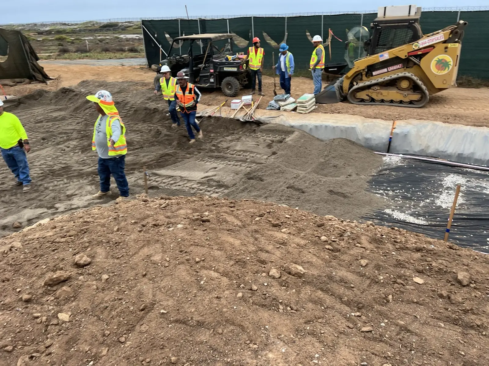 Costa Azul crew completing civil excavation and site preparation